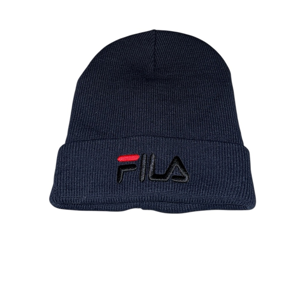 Fila Dark Blue Cuffed Knit Beanie